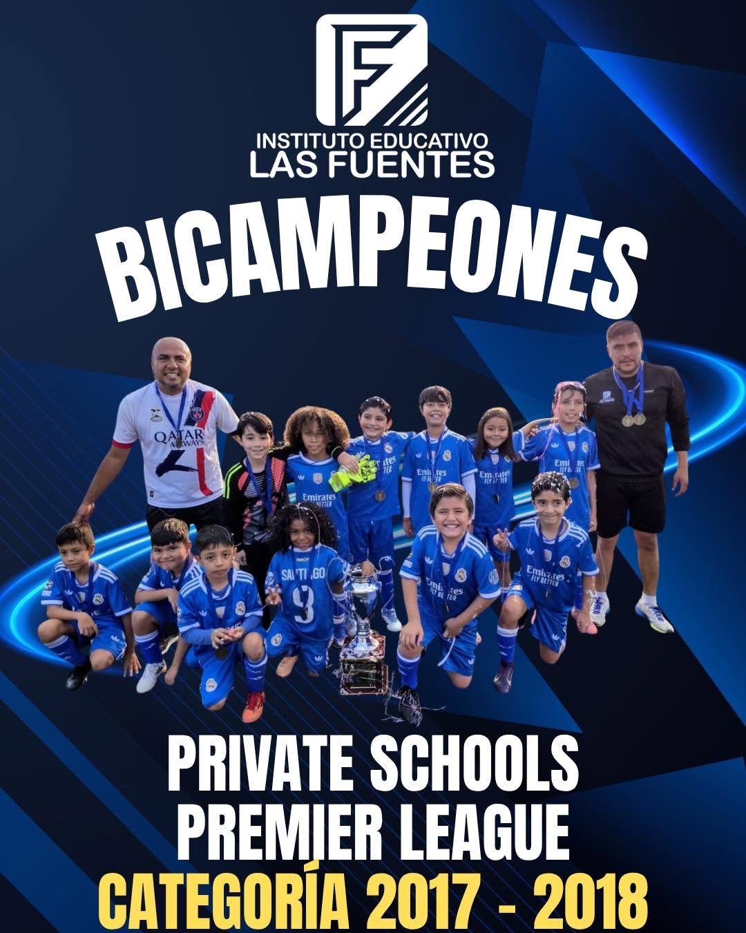 FC Tiburones Bicampeones de Escuelas Privadas